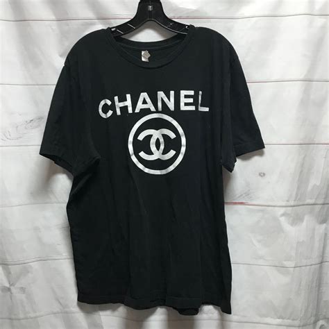 vintage bootleg chanel t shirt|chanel tops for sale.